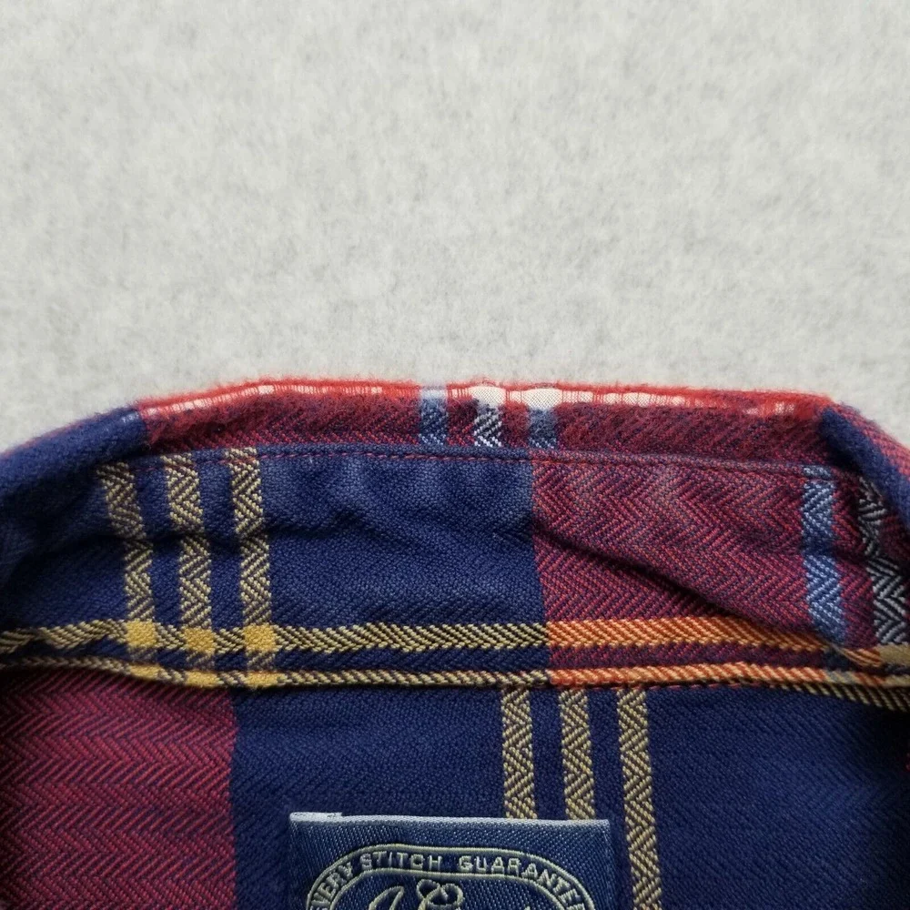 J Crew Shirt Mens Medium Red Button‎ Up Plaid Long Sleeve